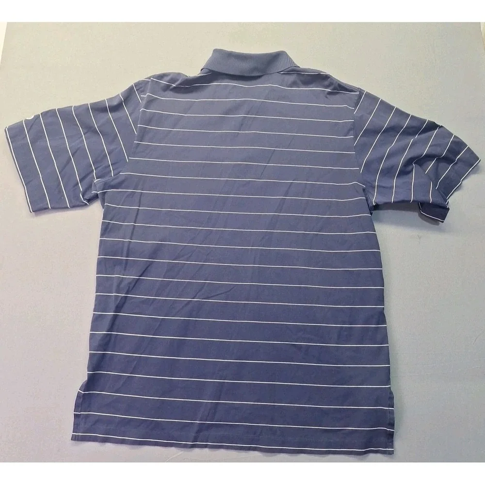 Polo Golf Ralph Lauren Polo‎ Shirt Kansas Jayhawks Mens Large Dark Blue Striped